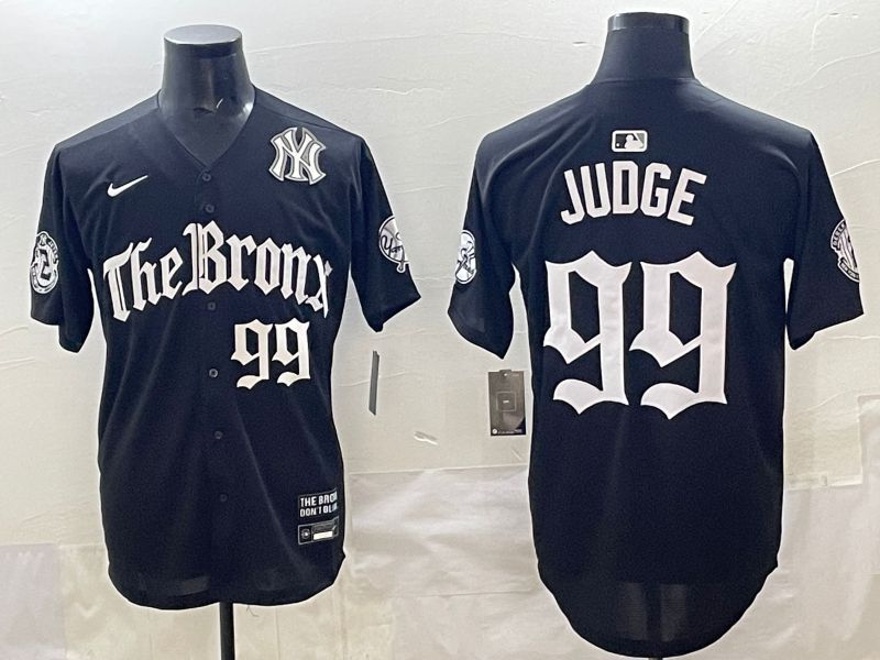 Men 2025 New York Yankees #99 Judge Black Five generations Joint Name Nike MLB Jersey style 36->new york yankees->MLB Jersey